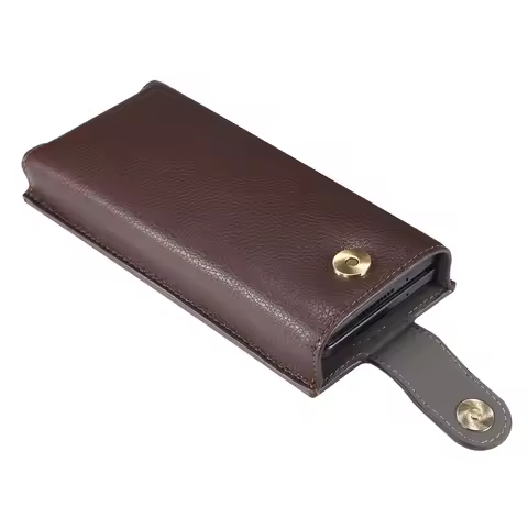 Leather Belt Clip Phone Case Holster Pouch For Honor Magic V5 V3 Vs3,Vivo X Samsung Z Fold 7 6 5 4 3