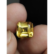 Golden Citrinenatural 8.5 x 8.5 x 6.5 mm 3.2 Ct Yellow Gold Amethyst Square Cutting Box Code 1587
