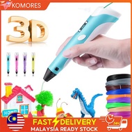 3D Printing Pen  Wireless 3D Pen Set Murah Printing Doodle Arts Kids with Speed Control LCD  Screen 