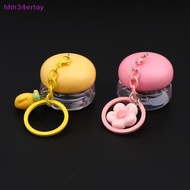 hhh34ertoy> 1 Pcs 5g Mini Empty Plastic Lip Mask Jars With Keychain Pendant Lip Balm Cans Cream Lip 