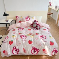 DISI NI Set Empat Keping Semua Kapas Kapas Tulen Cadar Sarung Kuilt Kartun Kanak-kanak Baharu 13372 