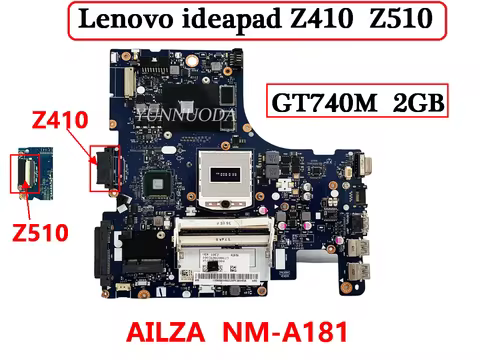 Original For Lenovo Z410 Z510 Laptop Motherboard With GT740M 2GB GPU HM86 DDR3 AILZA NM-A181 100% Te