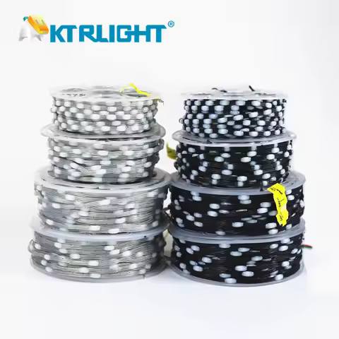 3Pin DC5V/12V 1000ct-5000ct Pixels 1.5cm or 2.5cmcm Pitch WS2811 LED Seed Pixel String Light RGB IC 