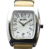Folli Follie Belt Wrist Watch Silver leather Direct from Japan Secondhand