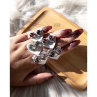 [CRYSTALGLAZERS] Garden Quartz Flower Earstuds