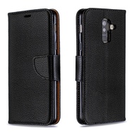 เคส Samsung เคสแบบพับปิดได้ A6สำหรับ Galaxy 2018 / J4 J6 J8 2018 / J4 A6 J6พร้อมเคสโทรศัพท์หนังแม่เห