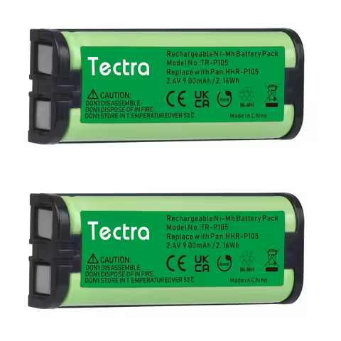 HHR-P105 Cordless Phone Battery for Panasonic HHR-P105A KX-TG5777 KX-TGA242 KX-TGA571 (Type 31) Home