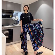 Y2 style▪️100% off Color Block Stretch Trousers▪️Y2style European American Design Loose Korean Versi