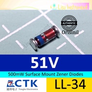 ZMM51V 51 Zener 500mW 0.5W LL-34 SOD80C CTK Electronics