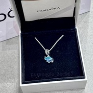 🐘Pandora 藍色 Murano 琉璃大象頸鏈 附原裝配件