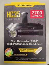 Nitecore 2700 Lumens USB Rechargeable Headlamp 2700  iHF USB 充電手電筒頭燈 HC3