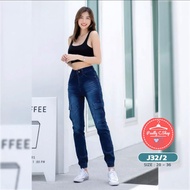 รุ๋่น J32 Jogger Pants กางเกงขายาว ขาจั้มผ้ายืด Denim เป้าซิป เนื้อผ้ายืดหยุ่น ใส่สบายไม่รั้งเป้า ใส