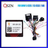 QSZN Wiring Harness Canbus Box Decoder For BMW 5 (E39) X5 (E53) 1995-2003 / E46 1999-2005 Android Ca
