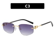 JN IMPRESSION Frameless Irregular Polygon Fashion Sunglasses