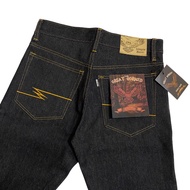 Selvedge Accent Slim Straight Denim Jeans