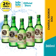 Chateul Soorok Korean Soju Alc. 14% (Original Light, Honey Lemon, Moscato, Lychee, Americano) 360ml 