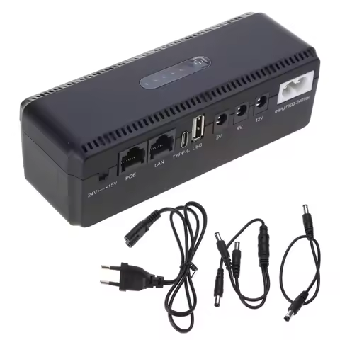 10400mAh UPS Power Supply 5V 9V 12V 18W Battery Backup Mini UPS USB For Wifi Router CCTV Power Suppl