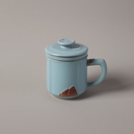 【母親節禮物】陸寶 汝窯 雨過天青蓋杯 350ml 辦公室 泡茶杯