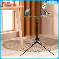 [Ahagexa] Adjustable Height Chewing Playground Detachable Parrot Perches Platform for Cockatiel Bird