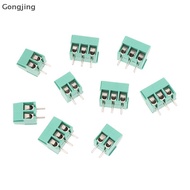 [Gongjing] 50pcs Kf350-2p 3p 3.5mm 300v 10A Pitch 2 3 Pin Spliceable Plug-in PCB Screw Terminal Blo 