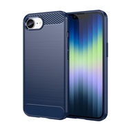 Cover For  iPhone 17e  For iPhone 17e 16e Shockproof Anti-knock Silicone Carbon Fiber Back Case For 
