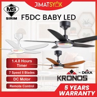 DEKA KRONOS F5DC BABY LED 46" 5 Blades 7 Speed Control DC Motor Remote Control DEKA Ceiling Fan with