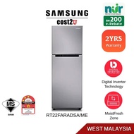 [NUR] Samsung 270L Digital Inverter Twin Door Fridge | RT22FARADSA/ME (Refrigerator Peti Ais Sejuk M