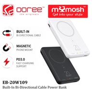 MYMOSH EB-20W109 20W Fast Charging Magnetic Power Bank Built-in Cable C and I Cable PD3.0 10000mAh P