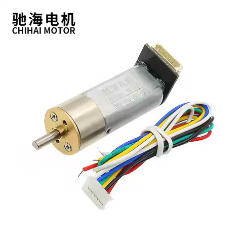 Chihai Motor CHR-16GR-050-ABHL 16mm DC 6V 127rpm 12V 7PPR Encoder 050 Motor DC Gear Motor