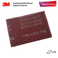 3M 7447 Scotch-Brite General Purpose Hand Pad [Maroon/ 5 Pieces]
