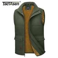 Down Winter Jacket TACVASEN Outdoor Fleece Vest Jacket Mens Thermal Warm Sleeveless Jackets Fall Spr