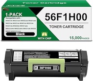 SRITE 56F1H00 Black Toner Cartridge with Chip Compatible for 56F1H00 56F1000 Toner for MS321 MS421 M