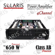 POWER AMPLIFIER 4 Channel 650 Watt CLASS AB Power Lapangan Crimson
