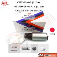 ปั้มติ๊กในถัง HONDA CITY 03-08  JAZZ GD GE  CRV G2 (ยี่ห้อ HKT Made In Japan) GIP-520