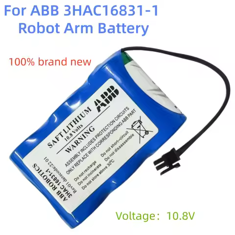 New 10.8V for ABB 3HAC16831-1 Robot Arm CPU Lithium Battery 3HAC13150-1 Replacement Battery