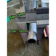 Iron Pipe Od 14mm Id/ 10mm Thickness 2mm length 20cm to 100cm | Seamless Pipe | Walded Steel