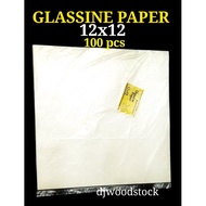 12x12 GLASSINE PAPER, GLASSINE WRAPPER , 12x12 inches, 100pcs per pack