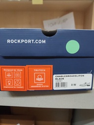 Rockport Charlesroadslipon 男士黑色皮鞋