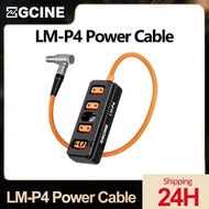 ZGCINE LM-P4 Power Cable Lemo 2Pin Male To 4 Dtap Port Splitter Adapter For Select RED ARRI And SONY