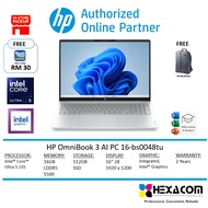HP OMNIBOOK 3 16-BS0048TU LAPTOP (INTEL ULTRA 5 235, 16GB RAM, 512GB SSD, INTEL GRAPHICS, OPI 24, 2 