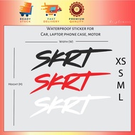SKRT Sticker reflective stiker kereta motor bmx mountain bike superbike handphone waterproof car laptop Vinyl Decal