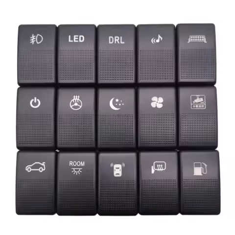 Modified Fog Light LED DRL Daytime Running Light Power Radar Recorder Switch Button For Mazda 5 for 
