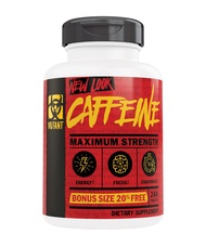Mutant Caffeine - Pure, Restore Mental Alertness or Wakefulness When Fatigued, 240 Tablets Per Bottl