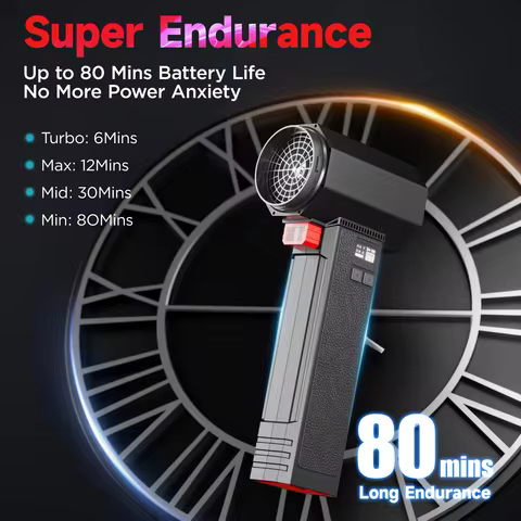 Booster TF64 Air Blower Turbo Fan Brushless Motor with Thrust 1400g Wind Speed 55m/s to Cleaning Fal