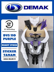 DEMAK Dvs 110 Coverset DVS110 Purple Red Blue Yellow Body Cover Stripe Free Sticker Cover Set