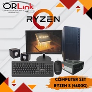 AMD RYZEN 5 4600G Desktop Computer Set