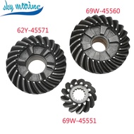 69W Gear set For Yamaha Outboard Motor 4 stroke 60HP Seapro Hidea Pinion 69W-45551-00;Forward Gear 6