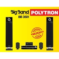 POLYTRON BB 3501 BB3501 BIG BAND DVD TAPE DECK SPEAKER USB MIC INPUT