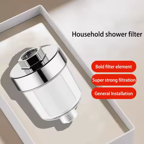 Household Shower Filter With PP Cotton Filter Element Universal Bathroom Shower Water Purifier Anti