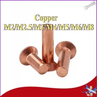 Copper countersunk head rivets GB869 percussion type flat head flat cone head solid rivets Copper d 